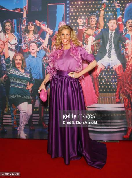 Athena X Levendi arrives for the opening night of Cyndi Lauper's Kinky Boots at Capitol Theatre on April 19, 2017 in Sydney, Australia.