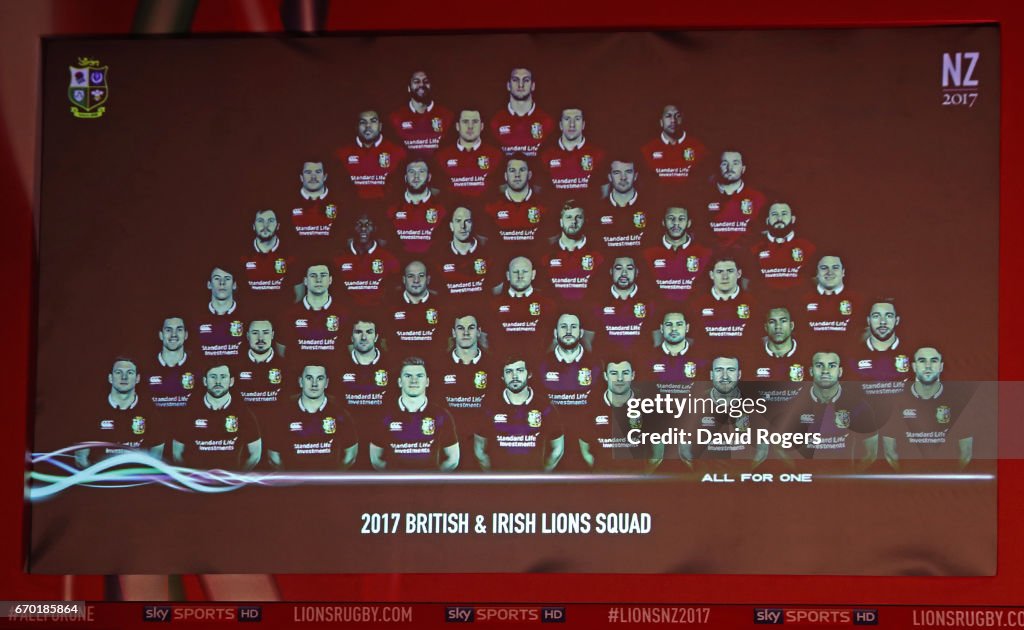 British and Irish Lions Tour Squad and Captain Announcement