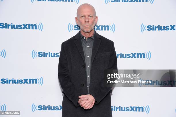 Musician Vince Clarke of the band Erasure visits SiriusXM Studios on April 19, 2017 in New York City.