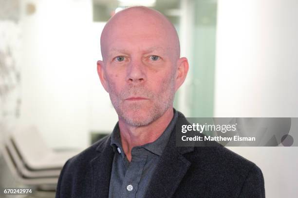 Musician Vince Clarke of the band Erasure visits SiriusXM Studios on April 19, 2017 in New York City.