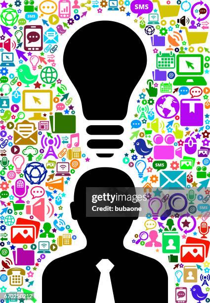 businessman technology web vector background pattern - fluorescent cell stock illustrations