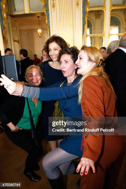 French Minister of Culture and Communication, Audrey Azoulay and guests attend the 29th Molieres 2017 - Nominee Luncheon at Ministere de la Culture...