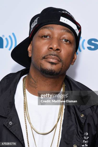 Rapper Krayzie Bone of the group Bone Thugs visits SiriusXM Studios on April 19, 2017 in New York City.