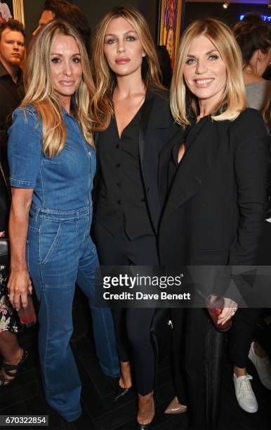Heidi Kennedy, Abbey Clancy and mother Karen Sullivan attend a VIP private view for New York artist Bradley Theodore at Maddox Gallery on April 19,...