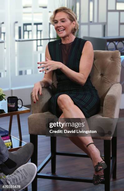 Actress Penelope Ann Miller visits Hollywood Today Live at W Hollywood on April 19, 2017 in Hollywood, California.