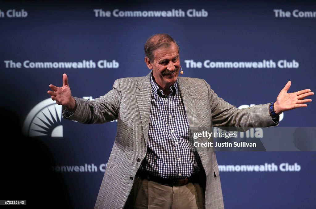 Former Mexican President Vicente Fox Speaks At Commonwealth Club In San Francisco