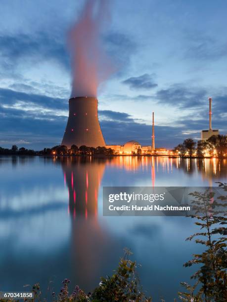 power station - gewässer stock pictures, royalty-free photos & images