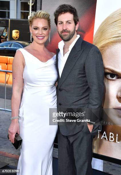 Katherine Heigl, Josh Kelley arrives at the Premiere Of Warner Bros. Pictures' "Unforgettable" at TCL Chinese Theatre on April 18, 2017 in Hollywood,...