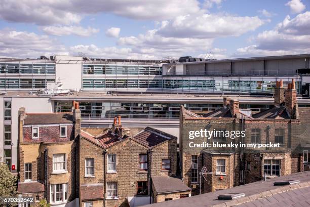 contrasting the old architecture, with the new. - hackney stock pictures, royalty-free photos & images