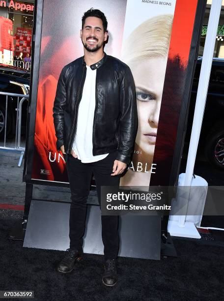 Reality television personality Josh Murray arrives at the Premiere Of Warner Bros. Pictures' "Unforgettable" at TCL Chinese Theatre on April 18, 2017...