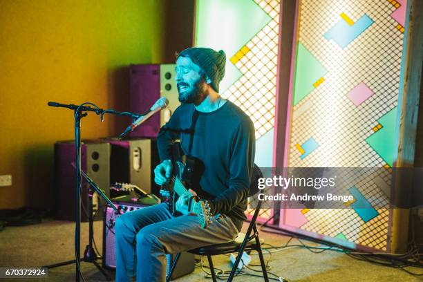 Peter Silberman performs at Headrow House on April 19, 2017 in Leeds, United Kingdom.