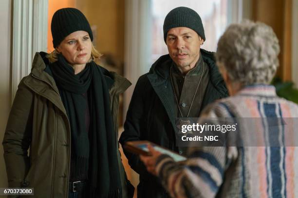 Episode 111 -- Pictured: Joelle Carter as Laura Nagel, Jon Seda as Antonio Dawson --