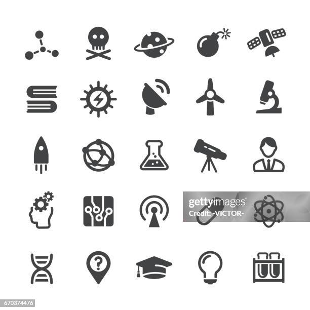 science icons - smart series - conical flask stock illustrations