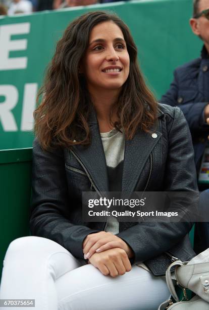 Rafael Nadal's girlfriend, Maria Xisca Perello attends during day four of the ATP Monte Carlo Rolex Masters Tennis at Monte-Carlo Sporting Club on...