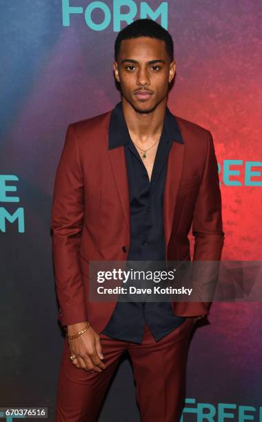 Keith Powers of "Famous In Love" attends Freeform 2017 Upfront at Hudson Mercantile on April 19, 2017 in New York City.