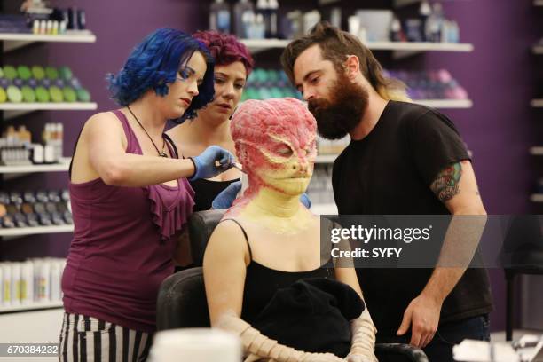 Battle of the Beasts" Episode 1114 -- Pictured: Keaghlan Ashley, Rachael Wagner, George Troester III --