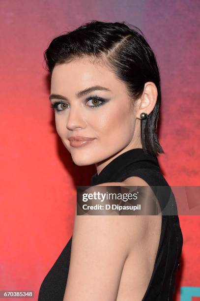 Lucy Hale attends the Freeform 2017 Upfront at Hudson Mercantile on April 19, 2017 in New York City.