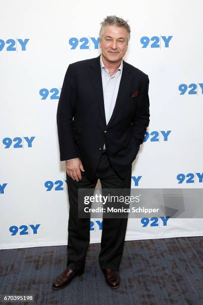 Actor, writer, producer, and comedian Alec Baldwin attends Alec Baldwin In Conversation With Janet Maslin at 92nd Street Y on April 19, 2017 in New...