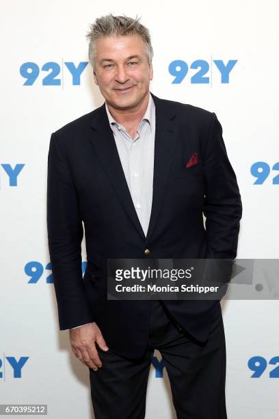 Actor, writer, producer, and comedian Alec Baldwin attends Alec Baldwin In Conversation With Janet Maslin at 92nd Street Y on April 19, 2017 in New...