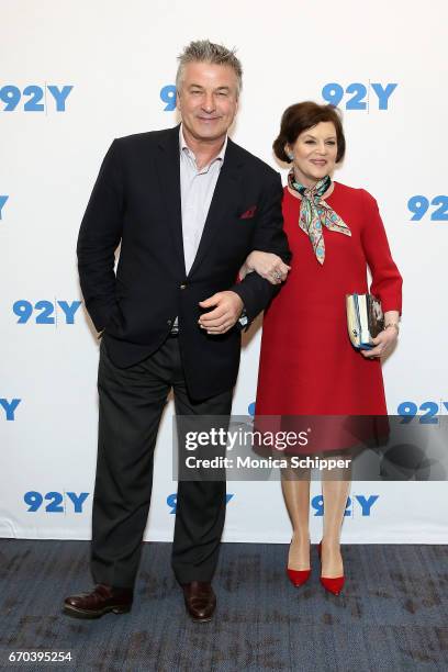 Actor, writer, producer, and comedian Alec Baldwin and journalist Janet Maslin attend Alec Baldwin In Conversation With Janet Maslin at 92nd Street Y...