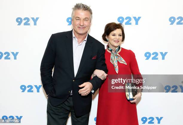 Actor, writer, producer, and comedian Alec Baldwin and journalist Janet Maslin attend Alec Baldwin In Conversation With Janet Maslin at 92nd Street Y...