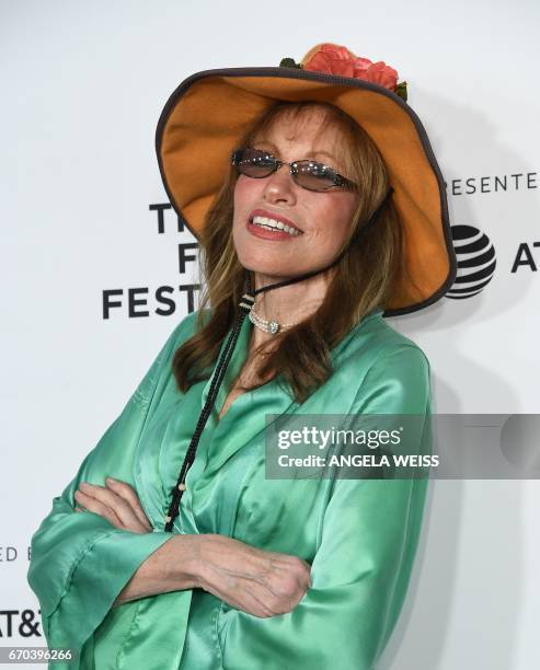 Singer Carly Simon attends the Opening Night of the 2017 Tribeca Film Festival and the world premiere of "Clive Davis: The Soundtrack Of Our Lives"...