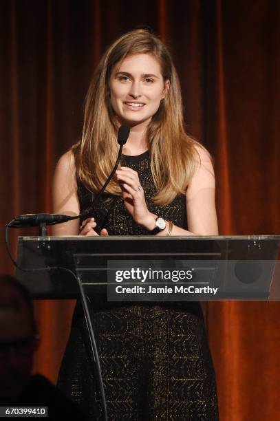 Founder, FEED Lauren Bush speaks on stage at the Food Bank for New York City Can-Do Awards Dinner 2017 on April 19, 2017 in New York City.