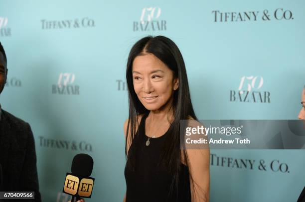 Designer Vera Wang attends Harper's BAZAAR 150th Anniversary Event presented with Tiffany & Co at The Rainbow Room on April 19, 2017 in New York City.