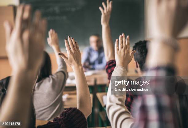 vi alla vet svaret! - gymnasium bildbanksfoton och bilder