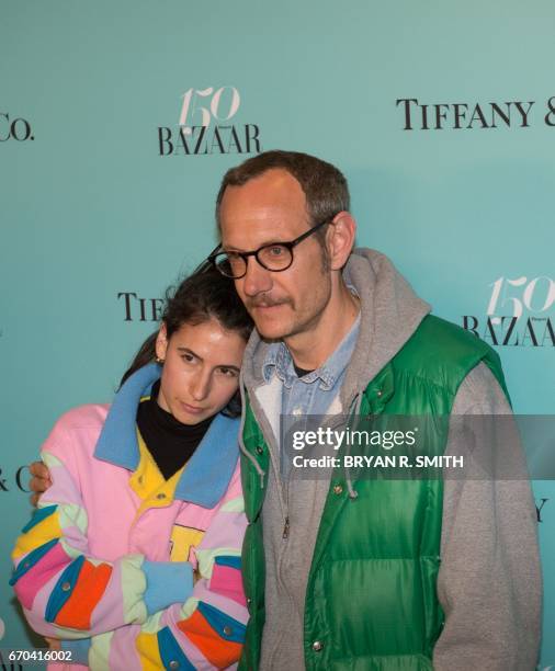 Alex Bolotow and photographer Terry Richardson arrive for the Harper's Bazaar and Tiffany & Co., celebration of 150 years of women, fashion and New...