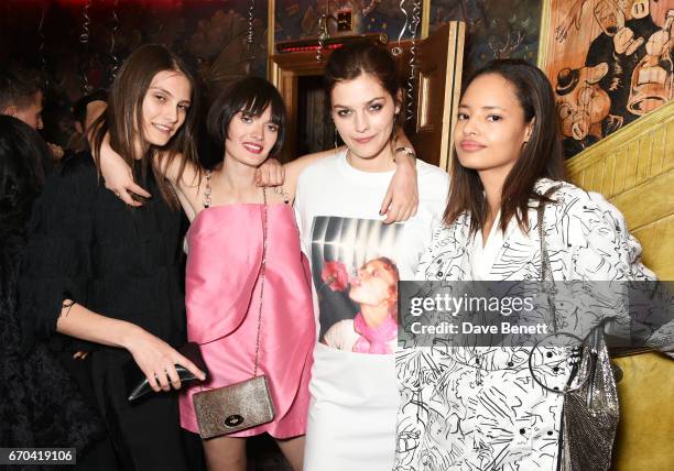 Charlotte Wiggins, Sam Rollinson, Amber Anderson and Malaika Firth attend as The Box celebrates its six year anniversary with original Box MC Raven O...