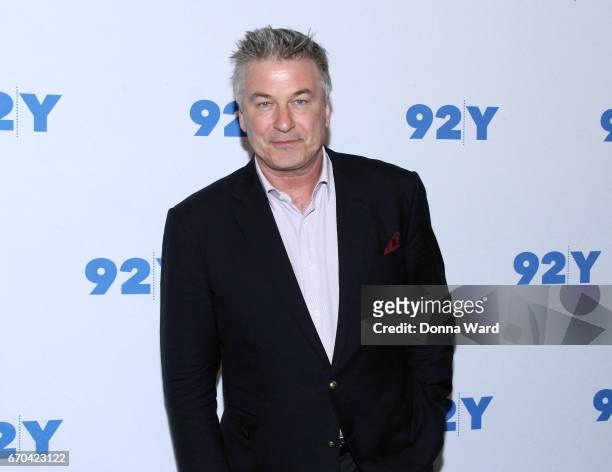 Alec Baldwin attends Alec Baldwin in Conversation with Janet Maslin at 92nd Street Y on April 19, 2017 in New York City.