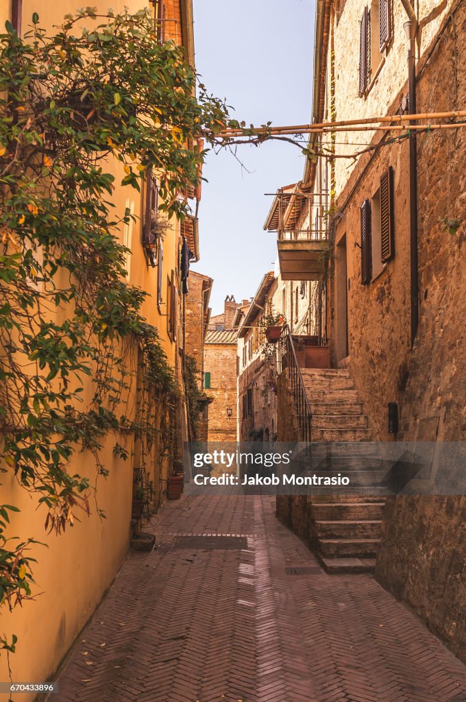 A small street in Pienza