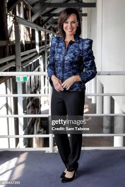 Natarsha Belling arrives ahead of the Carla Zampatti Spring Summer 2017 Show at Sydney Theatre Company on April 20, 2017 in Sydney, Australia.