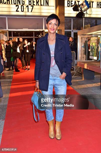 Dennenesch Zoude attends the Berlin Filmfestival Opening 'Achtung Berlin' With The Movie Beat Beat Heart on April 19, 2017 in Berlin, Germany.
