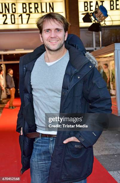 Pierre Kiwitt attends the Berlin Filmfestival Opening 'Achtung Berlin' With The Movie Beat Beat Heart on April 19, 2017 in Berlin, Germany.