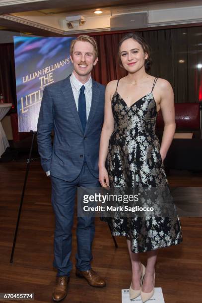 Actors Michael Benz and Francesca Carpanini attend "The Little Foxes" Opening Night After Party at Copacabana on April 19, 2017 in New York City.
