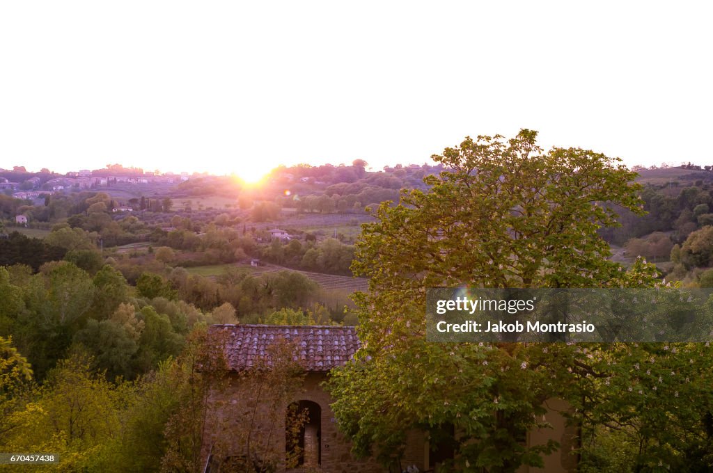 Sunset in Tuscany