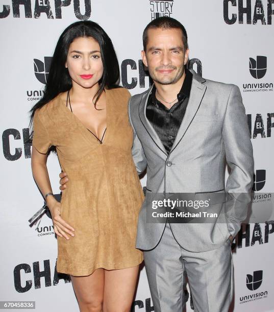 Juan Carlos Olivas arrives at the Los Angeles premiere of Univison's "El Chapo" hel at Landmark Theatre on April 19, 2017 in Los Angeles, California.