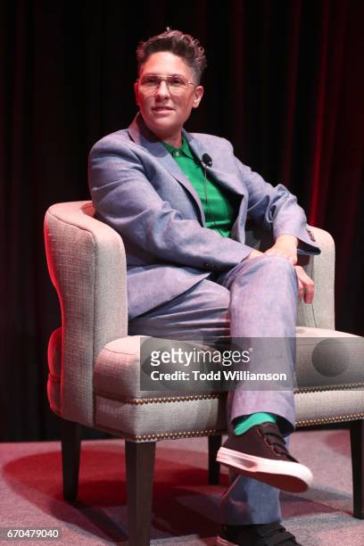 Writer/producer Jill Soloway speaks onstage at Amazon Studios Emmy FYC event for I Love Dick at The Hollywood Athletic Club in Hollywood on April 19,...