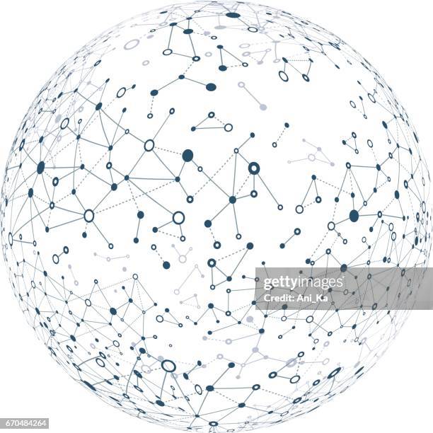 global network - computer data white background stock illustrations