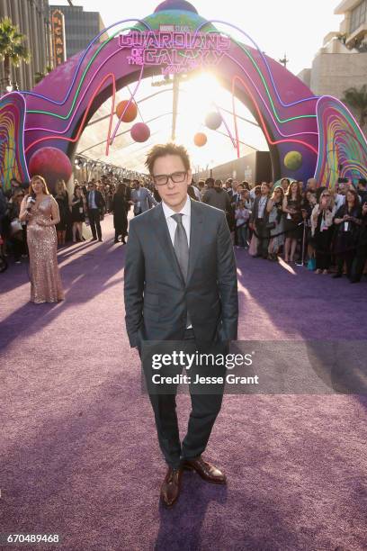 Writer/director James Gunn at The World Premiere of Marvel Studios Guardians of the Galaxy Vol. 2. at Dolby Theatre in Hollywood, CA April 19th,...
