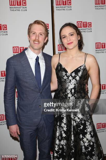 Michael Benz and Francesca Carpanini attend "The Little Foxes" opening night after party at Copacabana on April 19, 2017 in New York City.