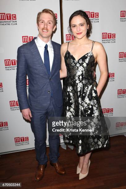 Michael Benz and Francesca Carpanini attend "The Little Foxes" opening night after party at Copacabana on April 19, 2017 in New York City.