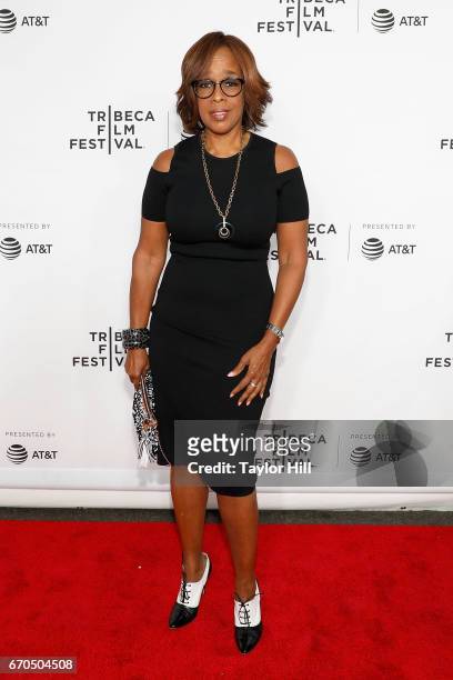 Gayle King attends the "Clive Davis: The Soundtrack Of Our Lives" 2017 Opening Gala of the Tribeca Film Festival at Radio City Music Hall on April...