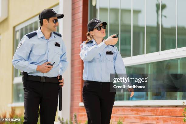 two security guard - security guards stock pictures, royalty-free photos & images