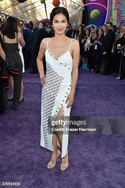 Actress Elodie Yung arrives at the premiere of Disney and Marvel's "Guardians Of The Galaxy Vol. 2" at Dolby Theatre on April 19, 2017 in Hollywood,...