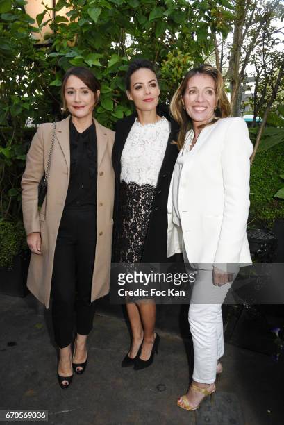 Daniela Lumbroso, Berenice Bejo and Carole Chretiennot attend 'La Closerie Des Lilas' Literary Awards 2016 At La Closerie Des Lilas on April 19, 2017...