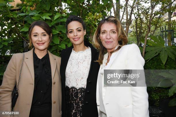 Daniela Lumbroso, Berenice Bejo and Carole Chretiennot attend 'La Closerie Des Lilas' Literary Awards 2016 At La Closerie Des Lilas on April 19, 2017...