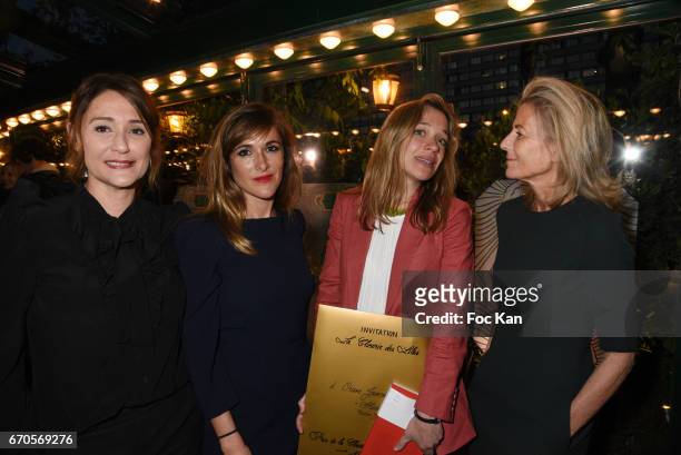 Daniela Lumbroso, Victoria Bedos, Oriane Jeancourt Galignani and Claire Chazal attend 'La Closerie Des Lilas' Literary Awards 2016 At La Closerie Des...
